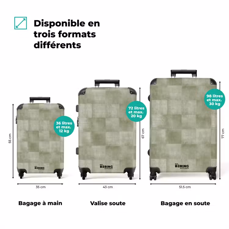 Valise - Plats - Rustique - Vert — 3