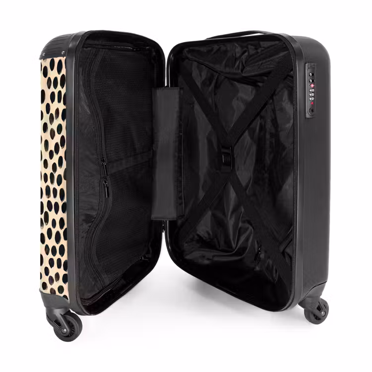Valise - Pois polka - Motif - Noir — 5