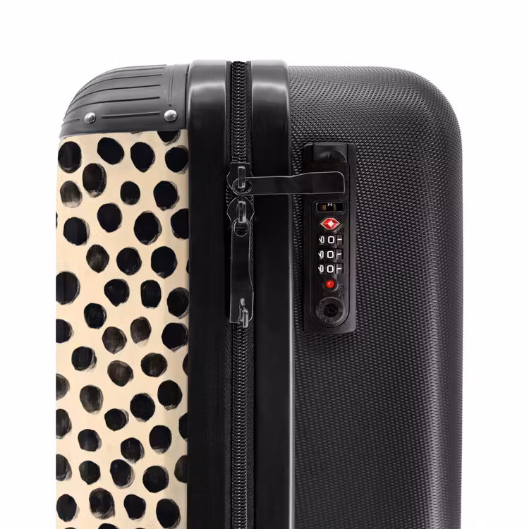 Valise - Pois polka - Motif - Noir — 6