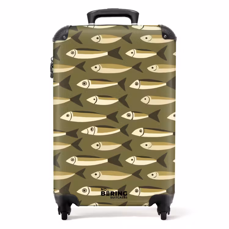 Valise - Poisson - Motif - Vert — 1
