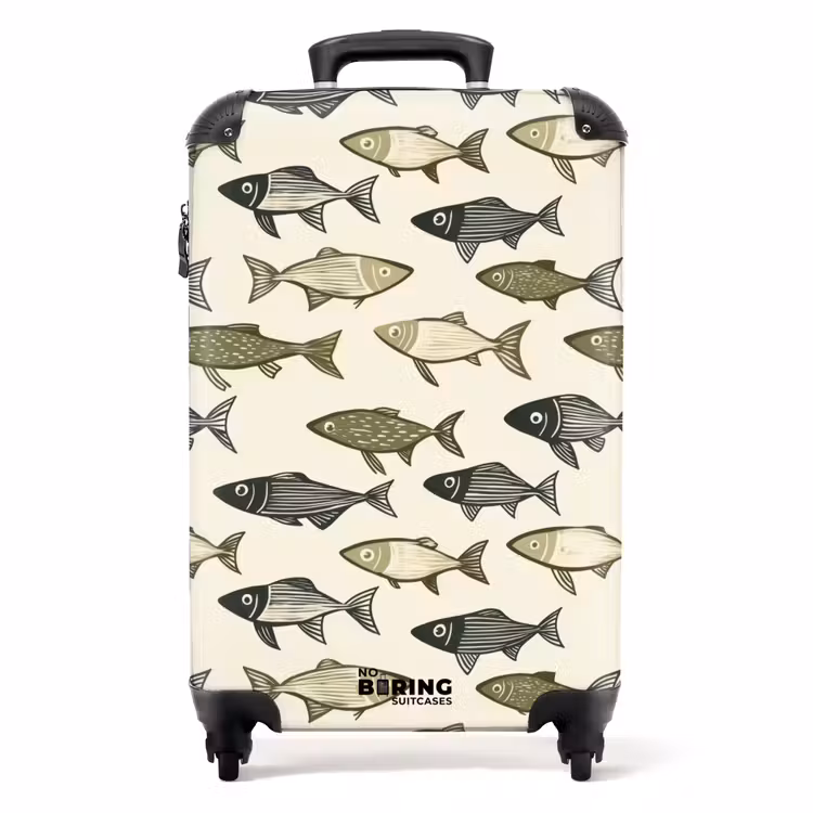 Valise - Poissons - Classique - Vert — 1