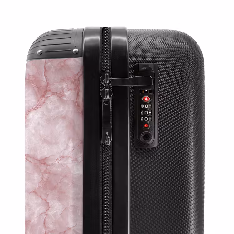 Valise - Rose - Marbre de quartz - Veines — 6