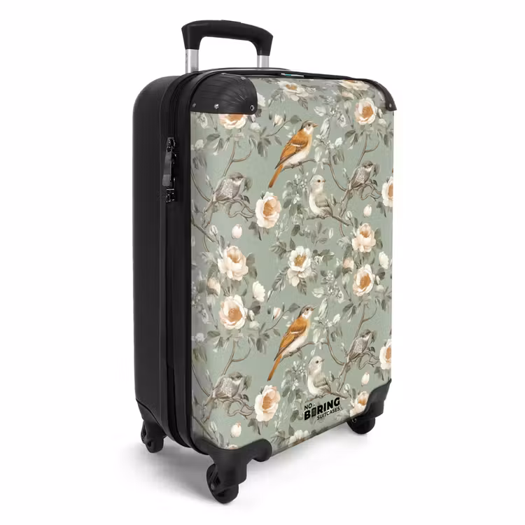 Valise - Rose - Oiseaux - Coloré — 2