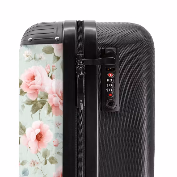 Valise - Roses - Oiseaux - Pastel - Coloré — 6