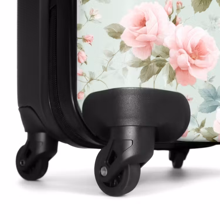 Valise - Roses - Oiseaux - Pastel - Coloré — 7