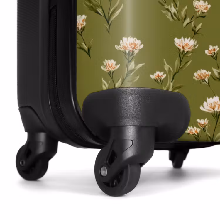 Valise - Rustique - Fleurs - Vert — 7