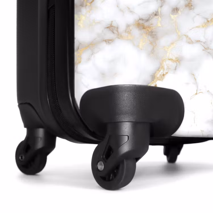 Valise - Veines d'or - Marbre - Blanc — 7