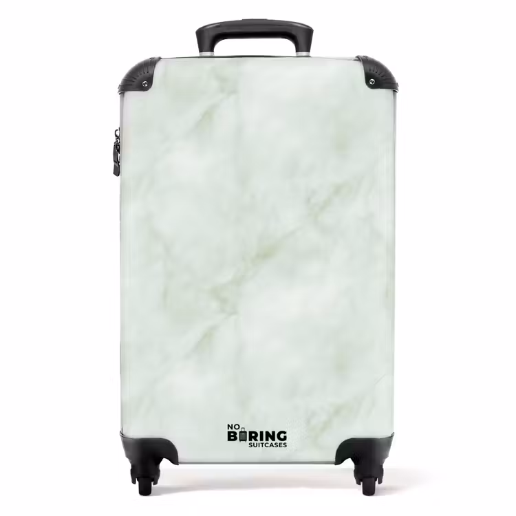 Valise - Vert - Marbre - Veines coulantes — 1