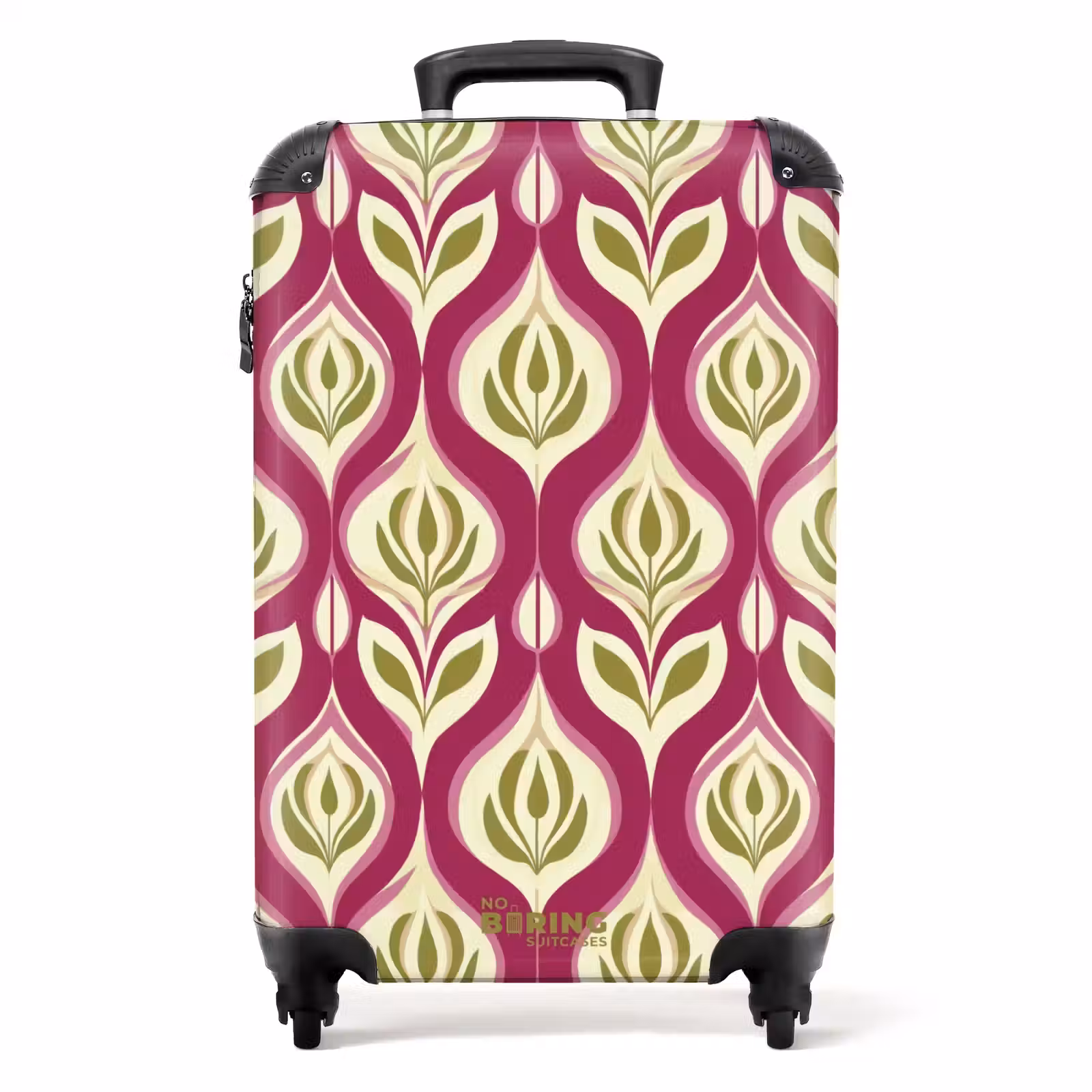 Valise - Rétro - Floral - Violet — 1