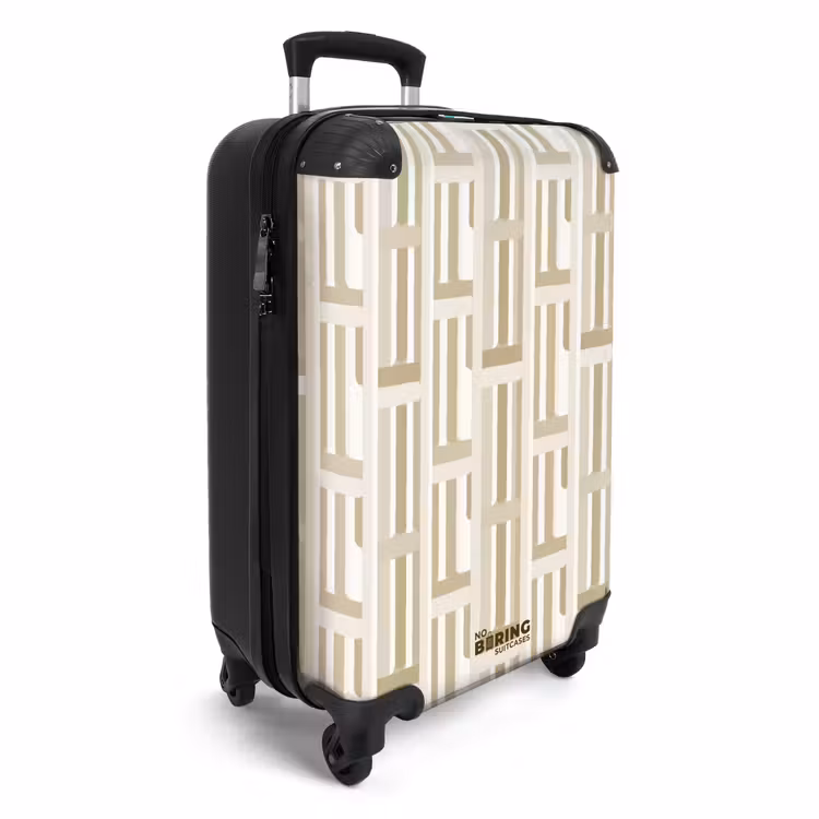 Valise - Moderne - Géométrique - Beige — 2