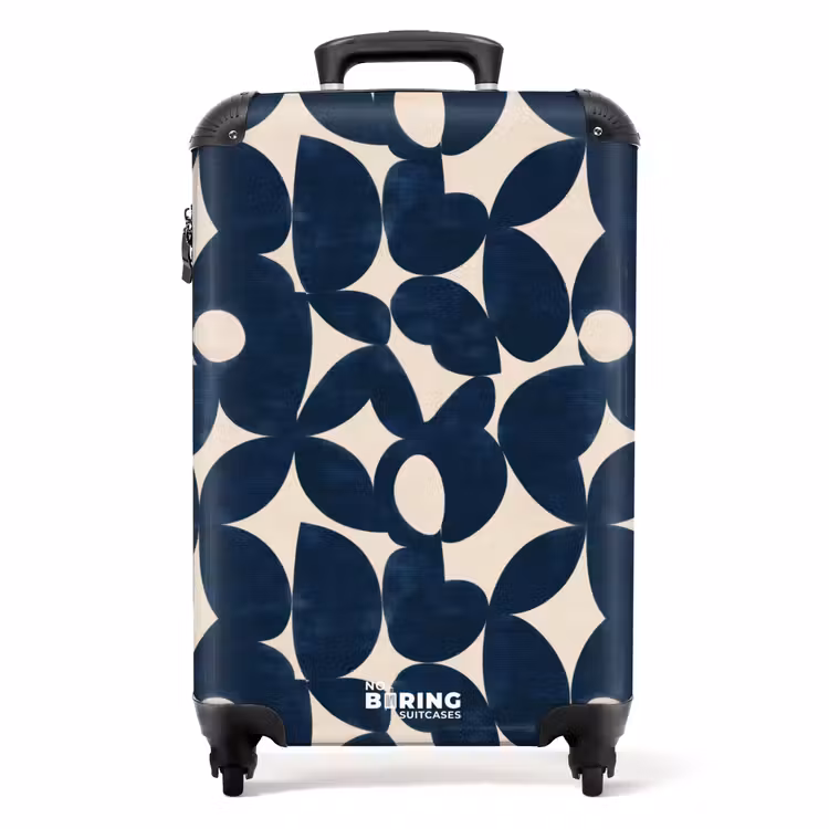 Valise - Moderne - Géométrique - Bleu — 1