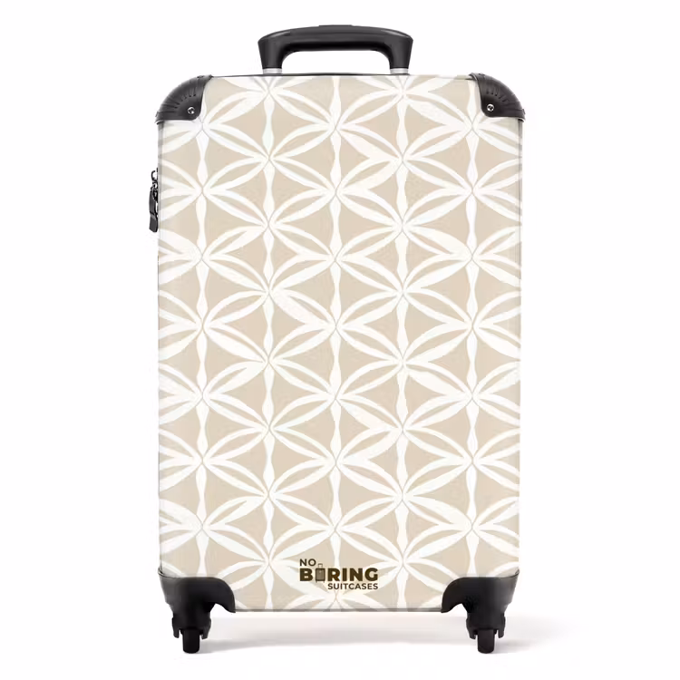 Valise - Motif - Moderne - Beige — 1