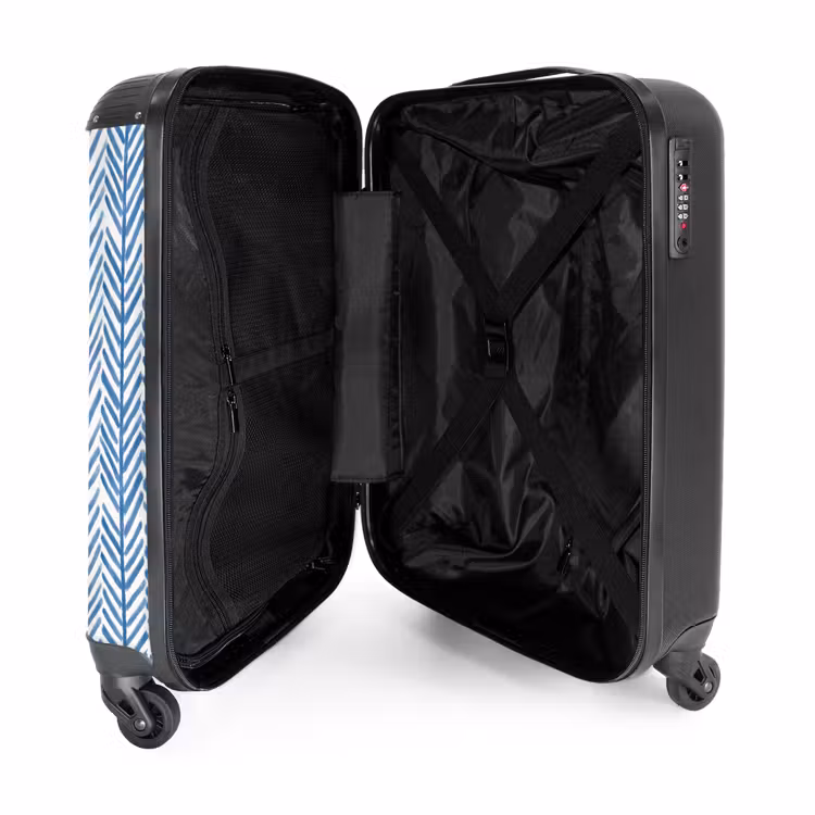 Valise - Motif - Rayures - Bleu — 5