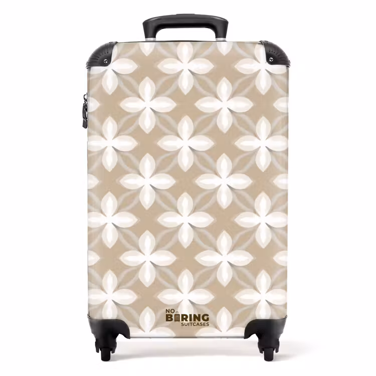 Valise - Motif - Symétrique - Beige — 1