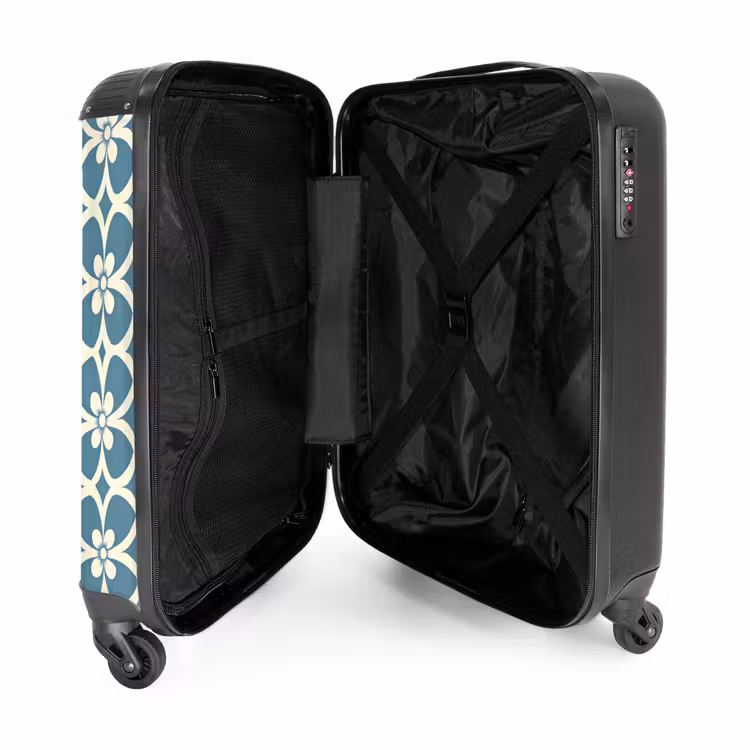 Valise - Motif - Symétrique - Bleu — 5
