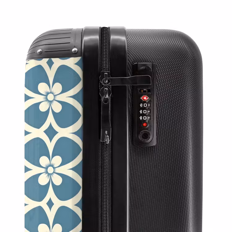 Valise - Motif - Symétrique - Bleu — 6