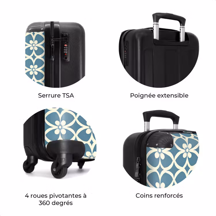 Valise - Motif - Symétrique - Bleu — 8