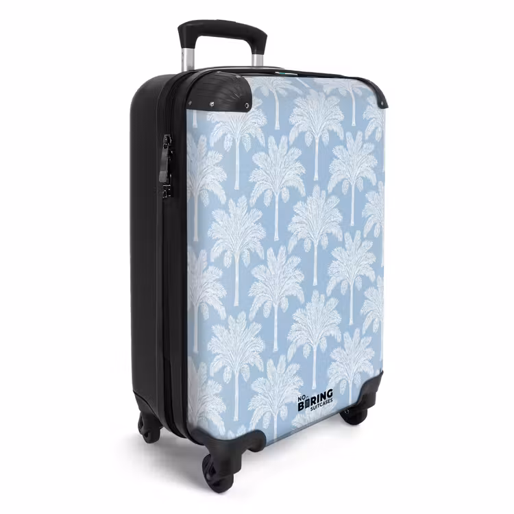 Valise - Palmier - Moderne - Bleu — 2