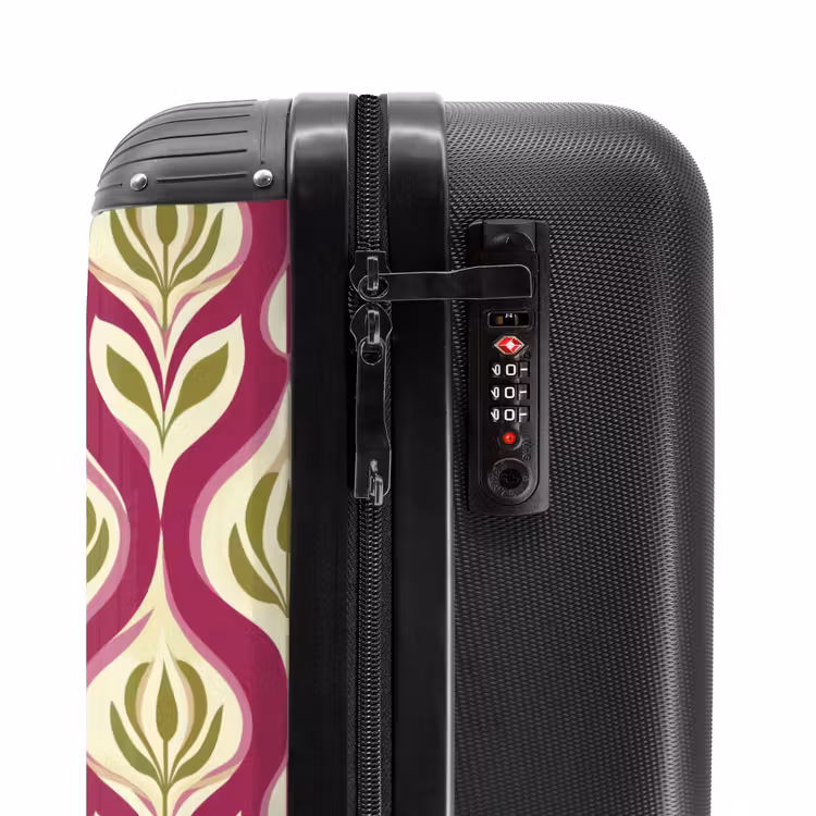 Valise - Rétro - Floral - Violet — 6