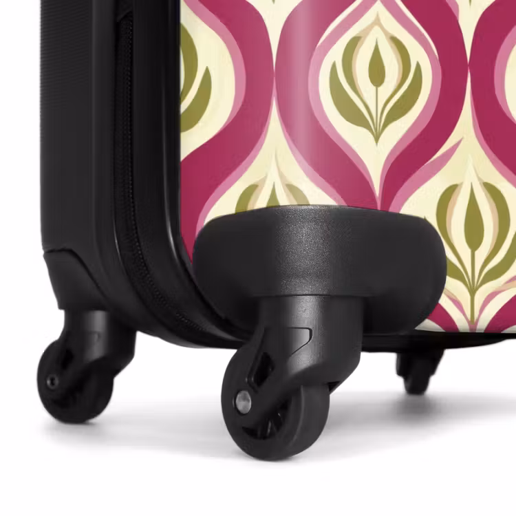 Valise - Rétro - Floral - Violet — 7
