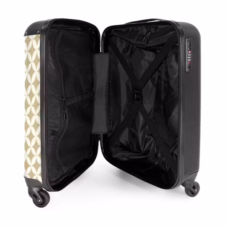 Valise - Symétrique - Motif - Beige — 5