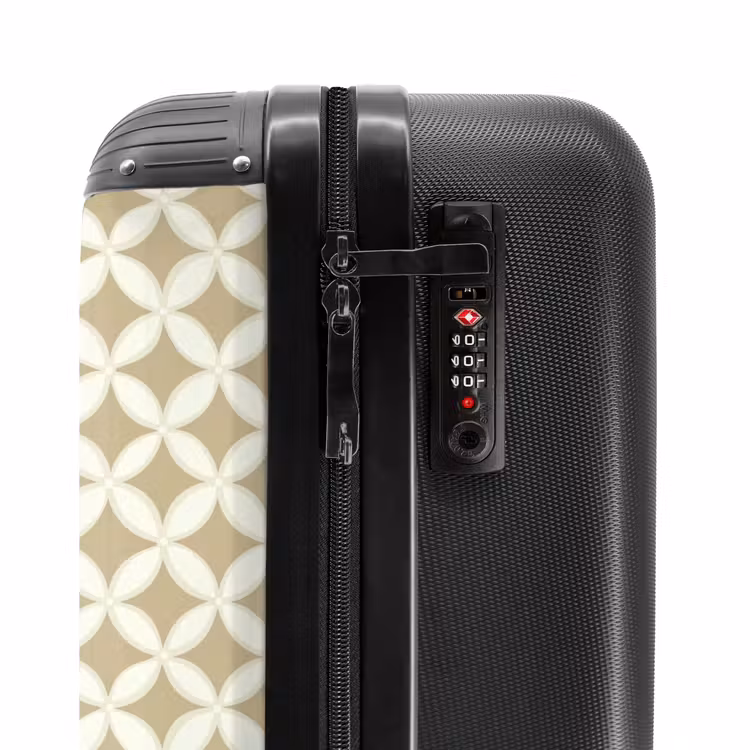Valise - Symétrique - Motif - Beige — 6
