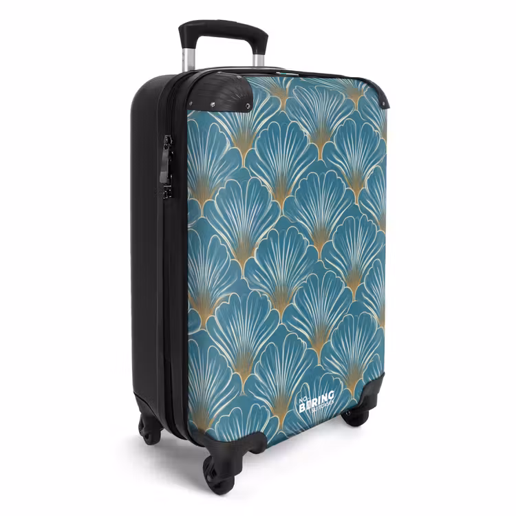 Valise - Symétrique - Motif - Bleu — 2