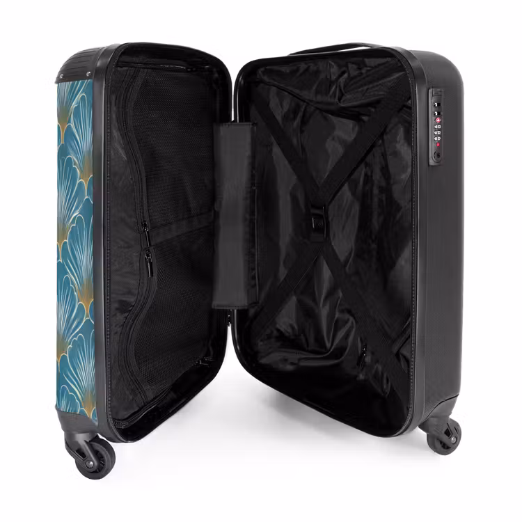 Valise - Symétrique - Motif - Bleu — 5