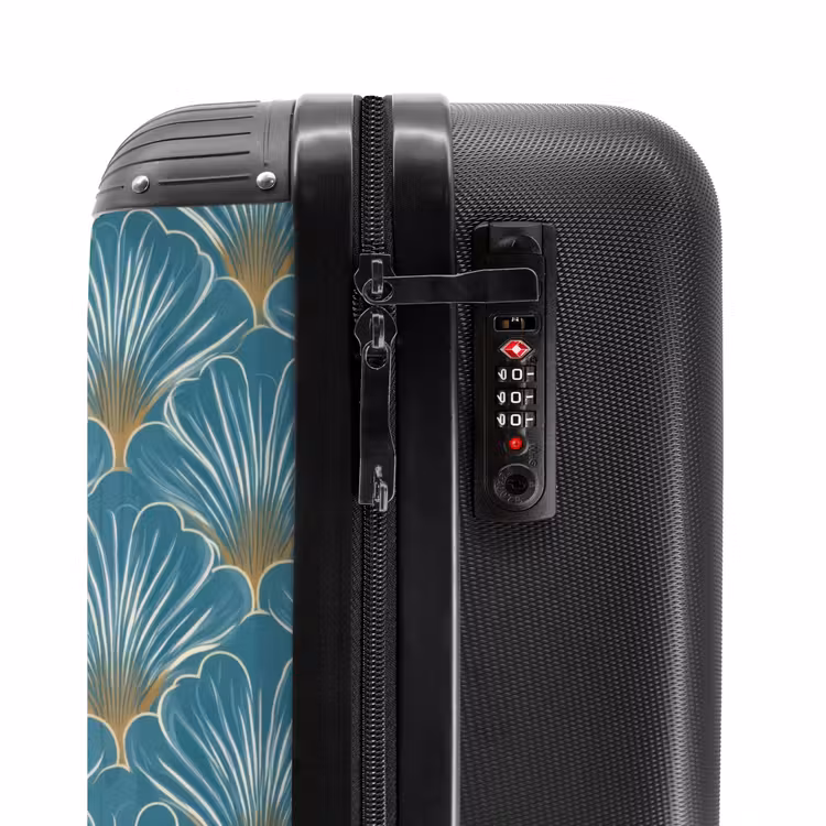Valise - Symétrique - Motif - Bleu — 6