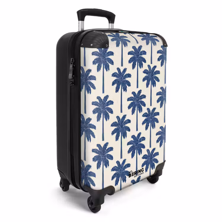 Valise - Symétrique - Palmier - Bleu — 2