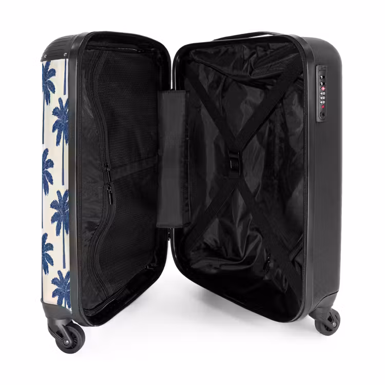 Valise - Symétrique - Palmier - Bleu — 5