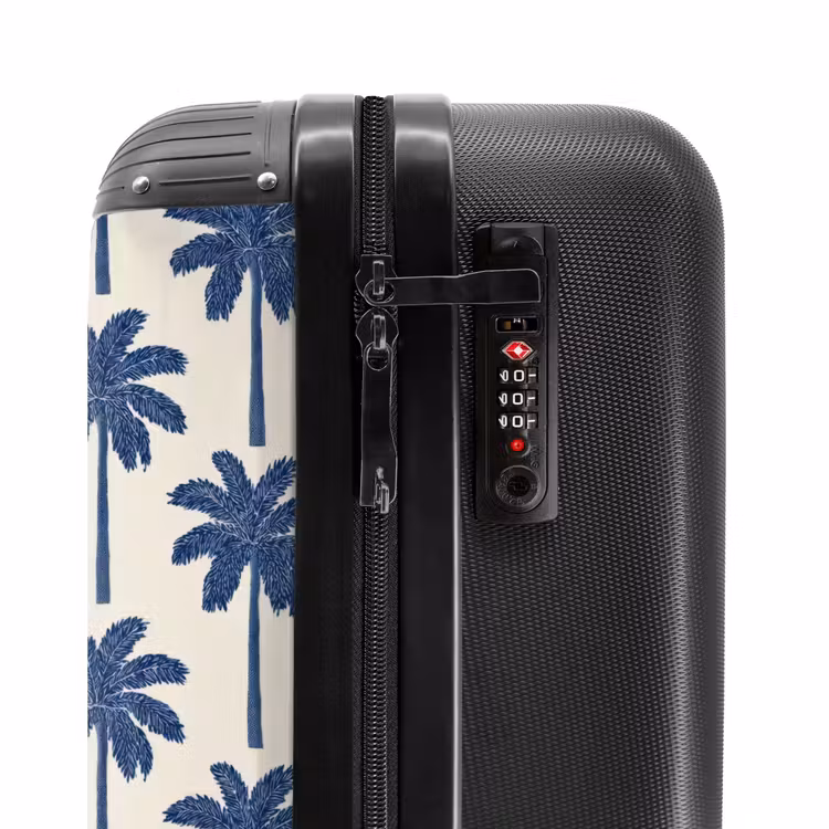 Valise - Symétrique - Palmier - Bleu — 6