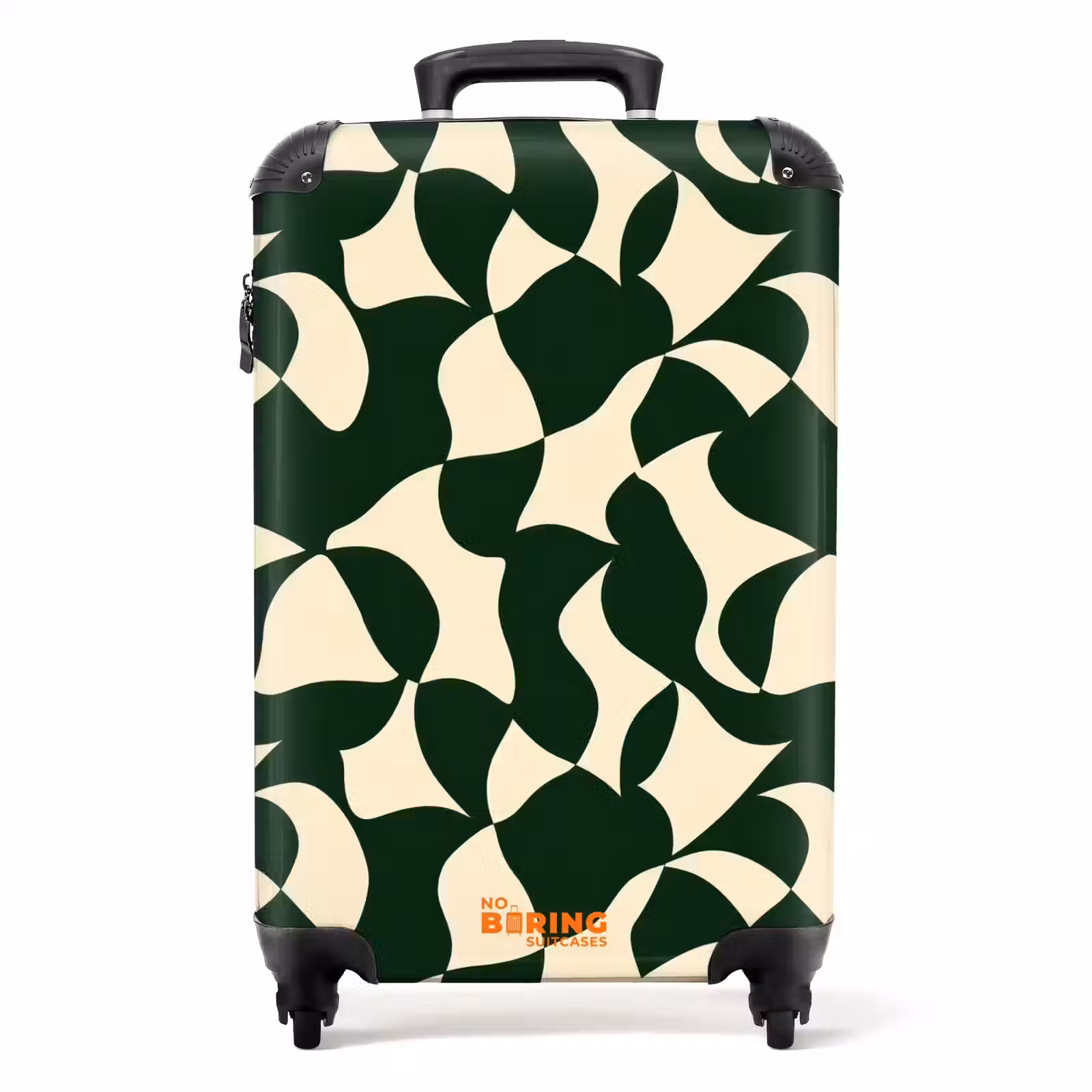 Valise - Vert - Surfaces organiques - Crème — 1