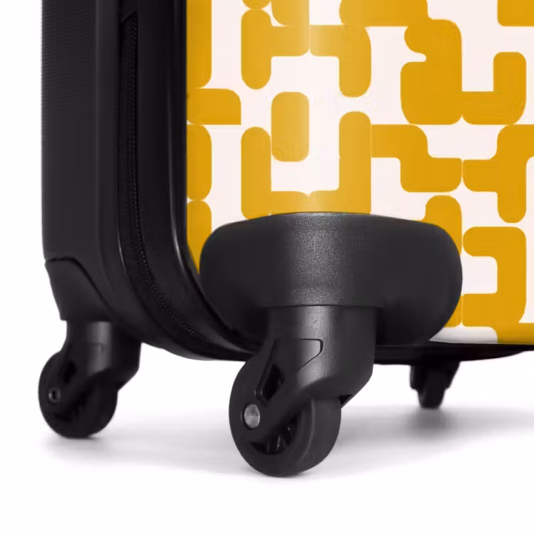 Valise - Jaune - Beige - Motif — 7