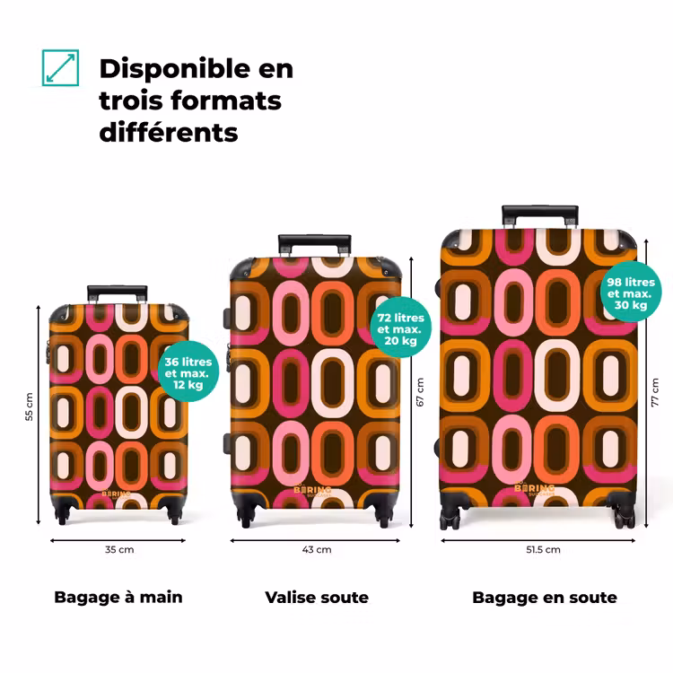 Valise - Moderne - Rétro - Coloré — 3