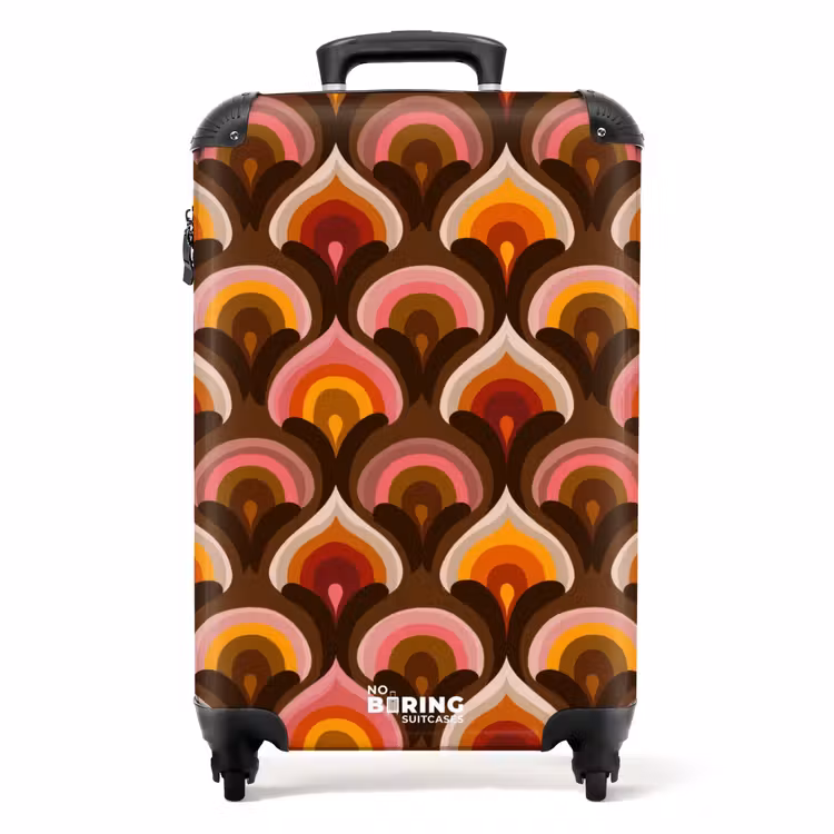 Valise - Motif - Rétro - Coloré — 1