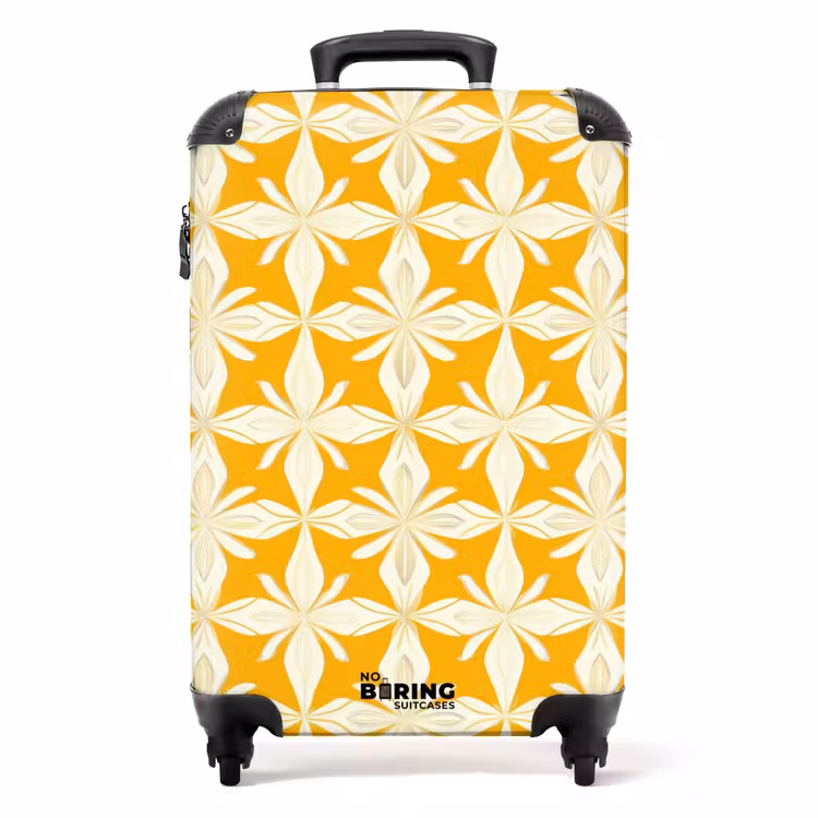 Valise - Motif - Rétro - Jaune — 1