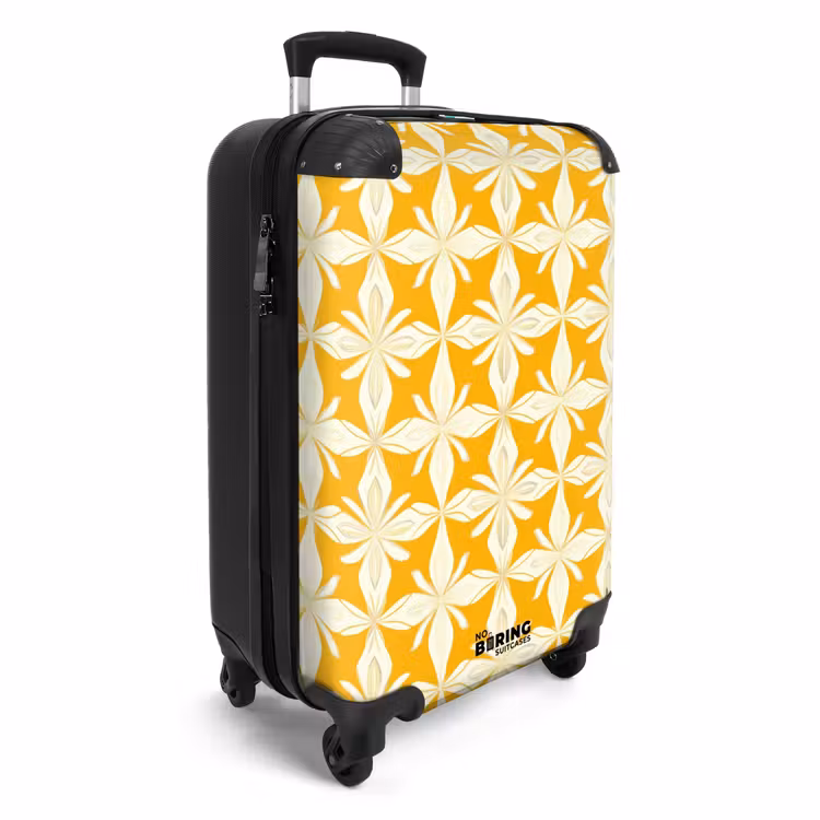 Valise - Motif - Rétro - Jaune — 2