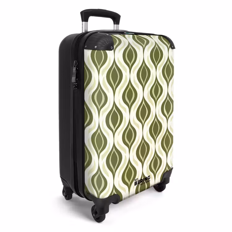 Valise - Motif - Rétro - Vert — 2