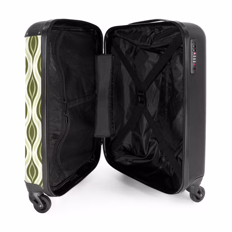 Valise - Motif - Rétro - Vert — 5