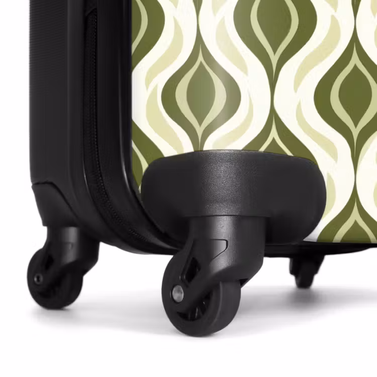 Valise - Motif - Rétro - Vert — 7