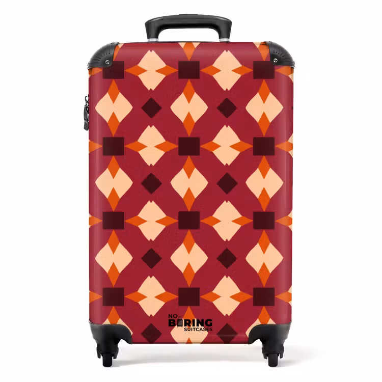 Valise - Rétro - à motifs - coloré — 1