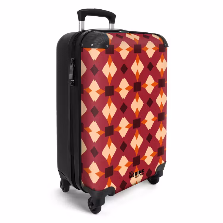 Valise - Rétro - à motifs - coloré — 2