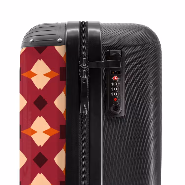 Valise - Rétro - à motifs - coloré — 6