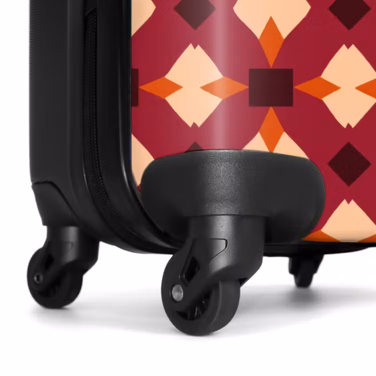Valise - Rétro - à motifs - coloré — 7