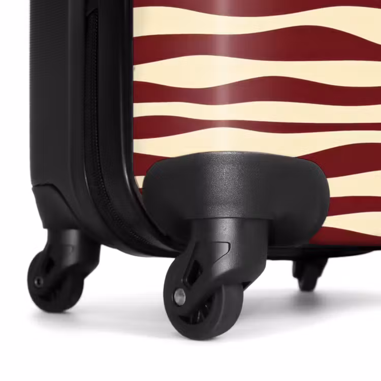 Valise - Vagues - Rouge - Motif - Crème — 7