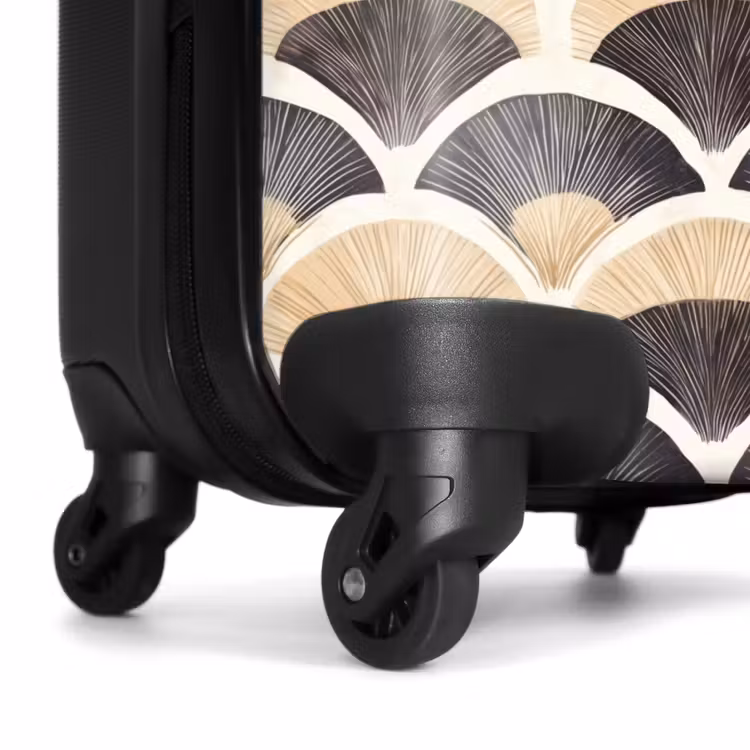 Valise - Ventilateur - Motif - Noir - Beige — 7