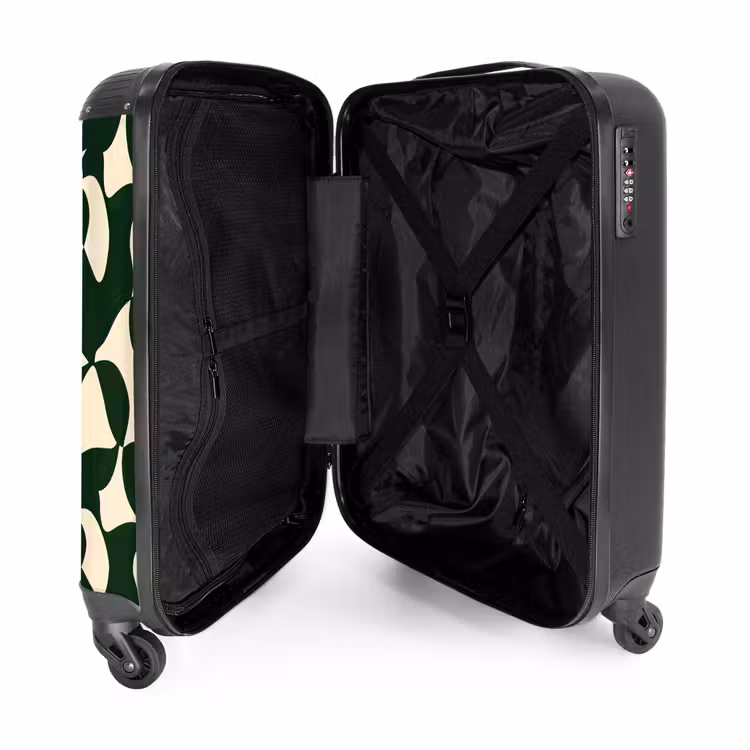 Valise - Vert - Surfaces organiques - Crème — 5
