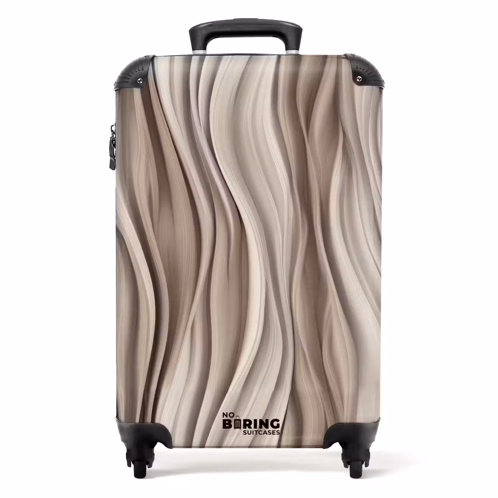 Valise - Ondes - 3D - Crème — 1