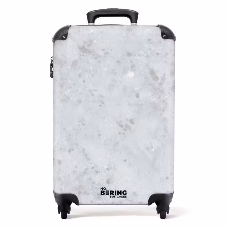 Valise - Gris - Effet terrazzo - Béton — 1